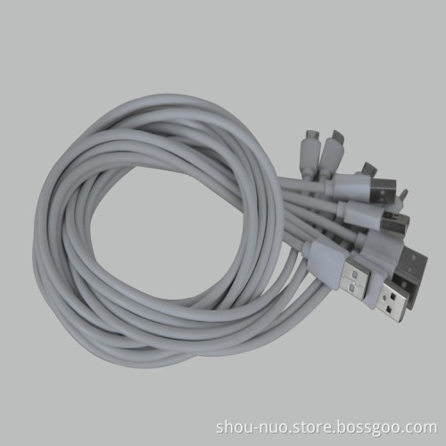 USB 2.0 Micro-USB to USB Cable 3 Feet High-Speed A Male to Micro B with white